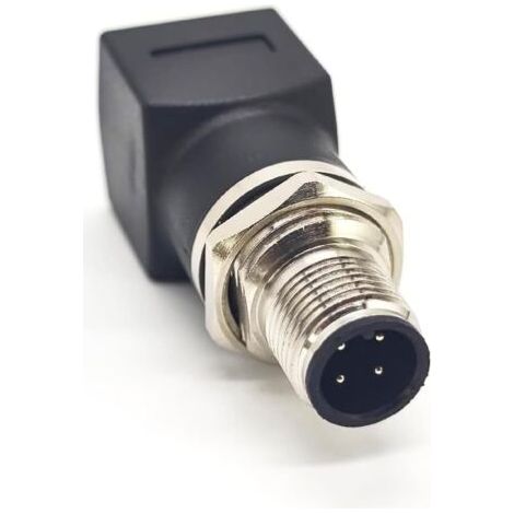 Connector M12 Adaptateur 4 Broches vers RJ45, Connecteur de Câble de Capte de Code A,Connecteur D'aviation de Protection de Fileté, Connecteur Circulaire Industriel IP67 Étanche L'extérieur (1/5)