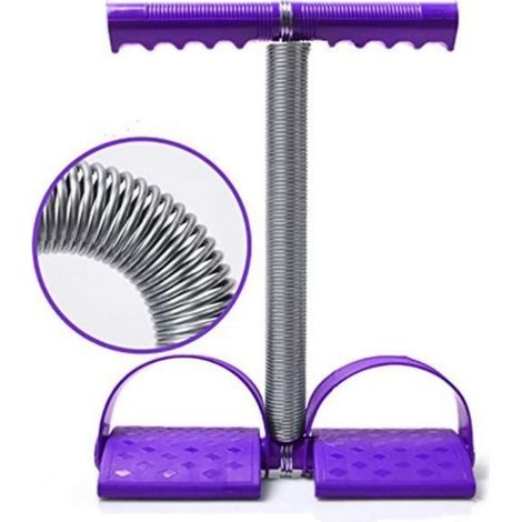 Elastisches Sit-up-Zugseil mit Federspannung und Fußpedal für Bauch- und Beinübungen, elastisches Rudergerät für Fitnesszwecke (1/4)