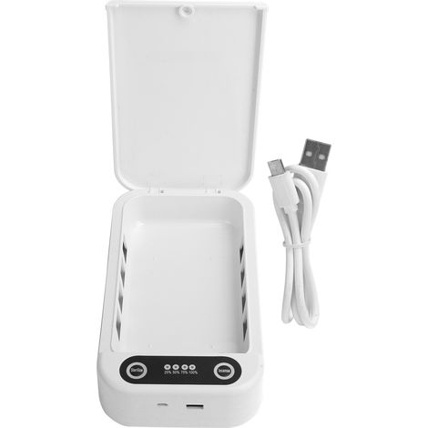 Boîte de Nettoyage UV pour Téléphone Multifonction avec Chargeur ABS B1 (1/5)