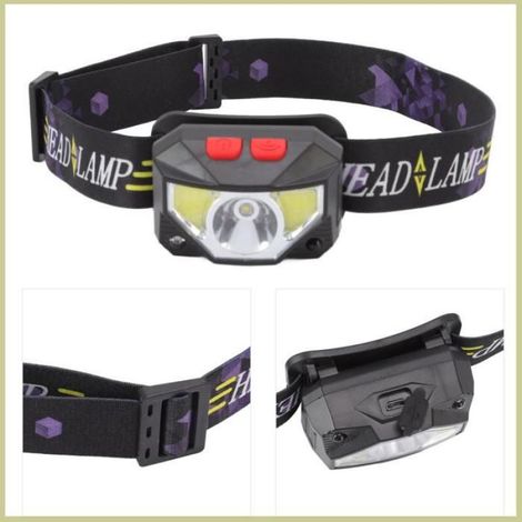 Cocosity Lampe frontale extérieure Lampe Ultra Light Bright Lampe de Pêche Rechargeable LED et COB Double Lumière jardin spot (1/5)
