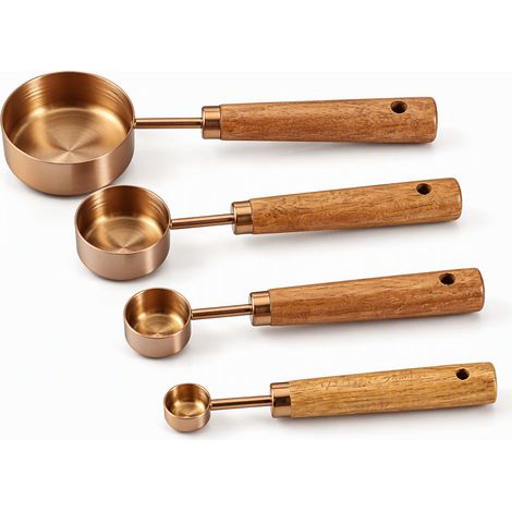 cuillère doseuse de cuisine en set en acier inoxydable modele 1