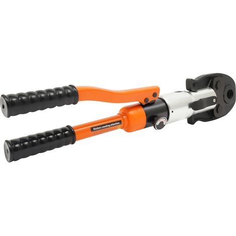 Pince à sertir, opération hydraulique, compatibilité multi-tailles, Orange (1/2)