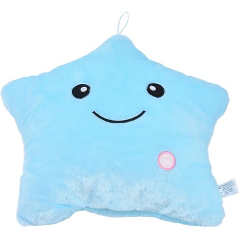 Coussin lumineux en forme d'étoile, couleur magnifique, adorable coussin décoratif lumineux en peluche pour les fêtes et le quotidien (1/5)