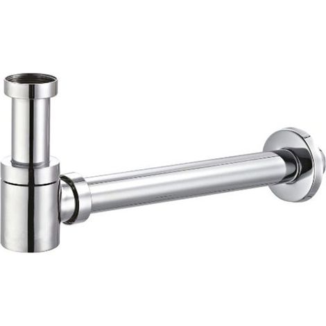 Sifone arredo tondo basso cromato 1"1/4  Tecom