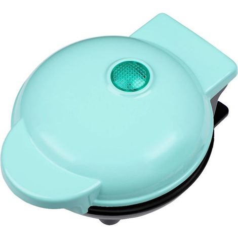 Mini gaufrier pour gaufres individuelles, frites et gaufres cétogènes, avec surface antiadhésive facile à nettoyer, 10 cm, a-AquaForge (1/5)