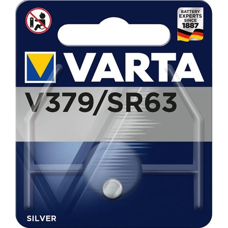 Micro pila de botón Varta silver sr63 - v379 1.55v blíster 1 unid ø5.8x2.15mm