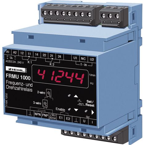 Ziehl FR 1000 U 226133.CO Drehwächter Anzahl Relais-Ausgänge: 2