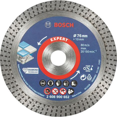 2608900652 - DISCO DIAMANTATO X CERAMICHE DURE D.76mm PER SMERIGLIATRICI