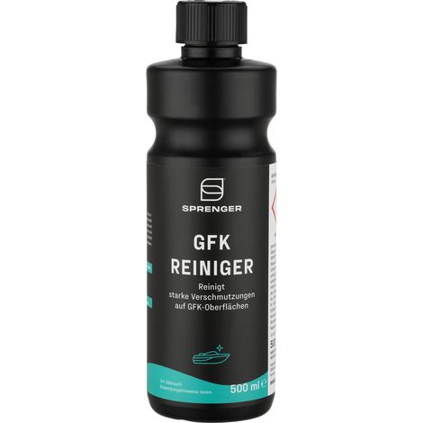 Sprenger GFK Reiniger 500 ml ✔ Tiefenwirksamer Bootsreiniger gegen Schmutz, Algen, Teer & Regenstreifen auf Gelcoat, Kunststoff & Lack