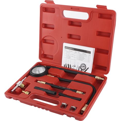 Testeur d'injection essence avec manomètre 0-100 PSI pour mesurer la pression de pompe à carburant, moteur à essence uniquement (1/5)