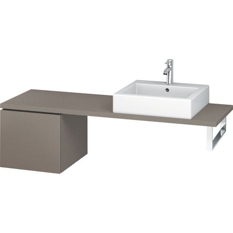 Base Duravit L-Cube Base per console, larghezza 420 mm, profondità 477 mm, 1 cassetto, colorazione: Terra Opaco - LC582101414 (1/4)