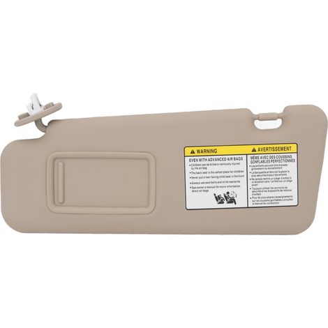 Pare-soleil avant gauche 74320 48180 E0 côté conducteur pour Highlander 2008-2013 Beige.