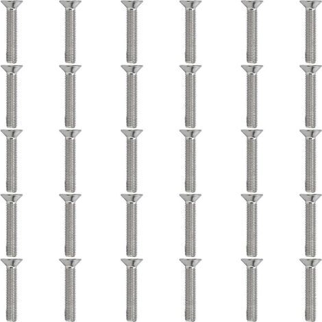 30 vis à tête cylindrique creuse M10, 10 mm, en acier inoxydable A2, pour fixations industrielles M1 (1/4)