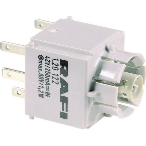 RAFI 1.20123.001 Elemento di contatto con portalampada 1 NC, 1 NA Momentaneo 250 V 1 pz. (1/2)