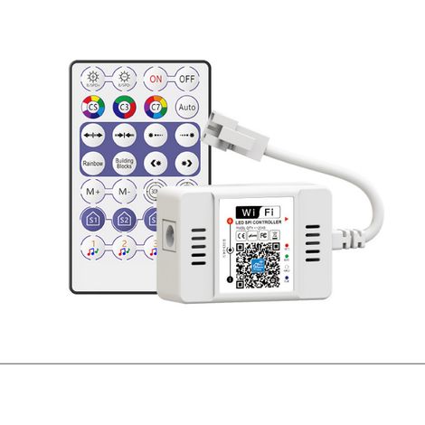 Contrôleur WiFi couleur 28 touches, contrôleur WiFi intelligent, télécommande 2,4 GHz, contrôleur de bande LED, 5-24 V