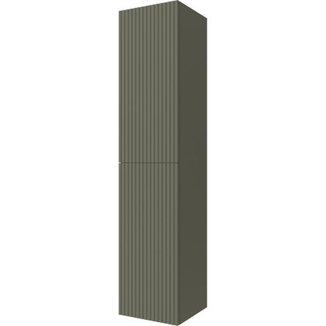 Colonna bagno sospesa 160cm in verde opaco a 2 ante Nara (1/3)