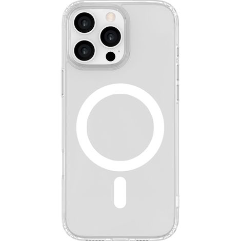 Funda magnética transparente eSTUFF infinite oslo para iPhone 16 Pro. Material: 65 % PC reciclado, 21 % TPU reciclado. ES67141052