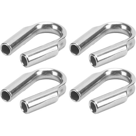 10 Manchons en Acier Inoxydable 304 pour Câbles de Treuil - Accessoires Nautiques M6