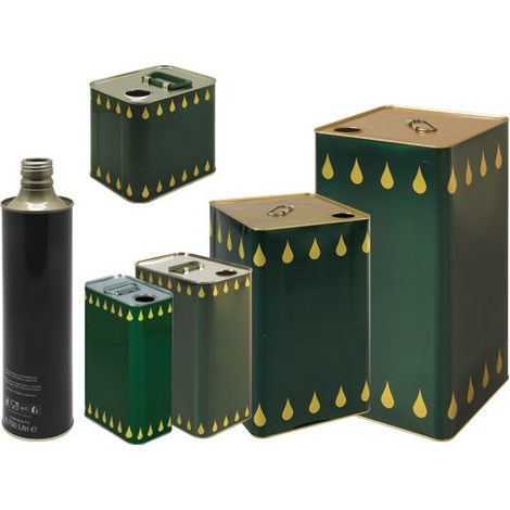 Lata de hojalata para aceite – Capacidad 25 litros – Con asa – Alimentario