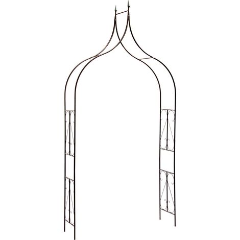 Rosenbogen Rosenspalier Torbogen Meran Rankbogen Rankhilfe Stahl 135cm breit (1/5)