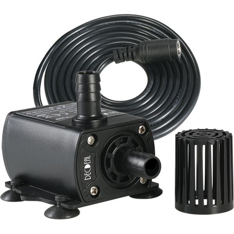 FOGCITY Mini Pompe à Eau, USB DC12 V 6 W 300L/H Élévation 300 cm Ultra Silencieuse, Pompe d'Aquarium sans Brosse, Pompe Eau Submersible, Imperméable IP68, pour Aquarium/Fontaine/Étang (1/5)