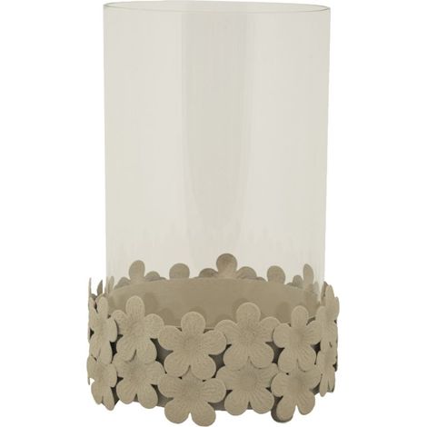 CANDLE HOLDER DUNE C/VETRO CM Ø14X21