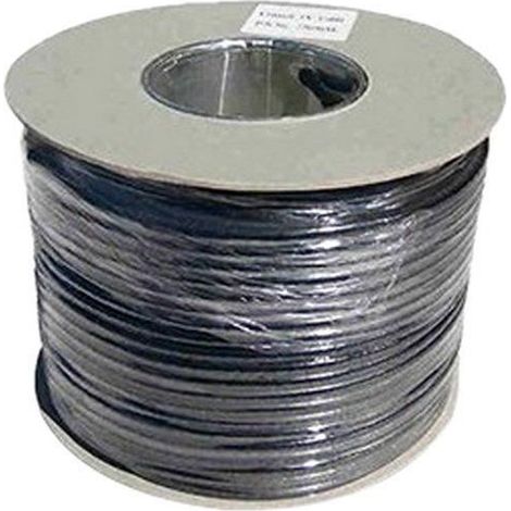 Aerials Câble coaxial digital pour télévision Clips inclus RG6 Noir 100m