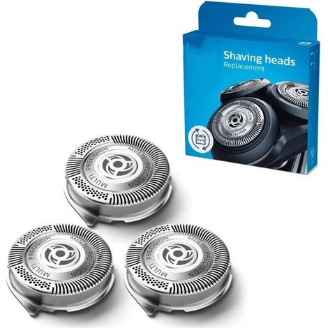Têtes de rasage Philips SH50/50 3 lames MultiPrecision auto-affûtées Compatibles Series 5000 et 6000 Performances optimales (1/4)