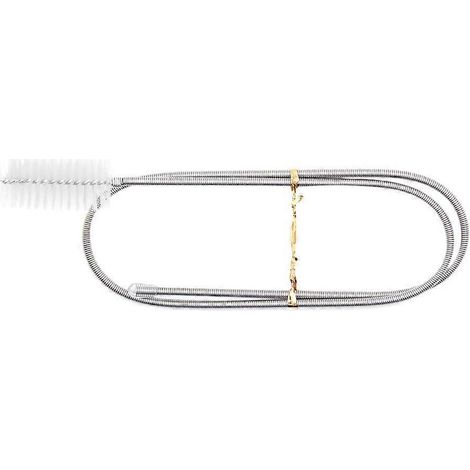 Brosse de nettoyage flexible, brosse pour tuyau d'arrosage à une extrémité, tube long en acier inoxydable (1/5)