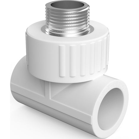 Mexen PPR verschweißtes T-Stück für PPR-Rohre 63 x 2 AG x 20 - W97333-6320M20-00