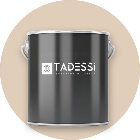 TADESSI Wall Select Wandfarbe Beige - Cremebeige - abwaschbare Innenfarbe matt - Dispersionsfarbe - Geruchsarm und Lösemittelfrei (1/5)