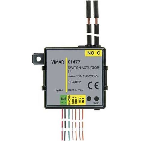 01477 Módulo Domótico 2En 3Fu (1 Relé + 2 Led)