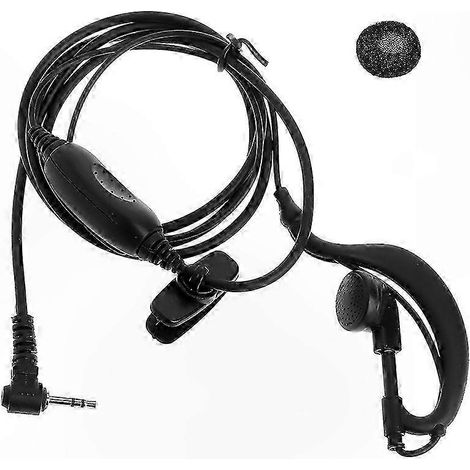Oreillette Clip Oreille 1 Broche 2,5mm Aimant Forme G Micro Casque Radio Talkie-Walkie PMR (1/5)