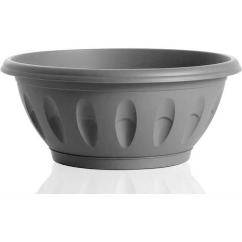 Ciotola Alba con Sottovaso Ø30  Grigio BAMA (1/5)