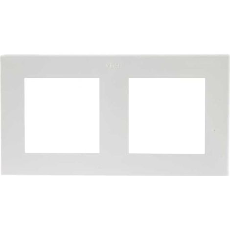 Plaque 2 postes blanche S rie 24 Harmonie SIMON
