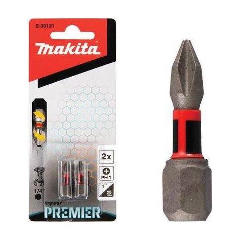 Insertor de cruz Phillips para atornillador de golpes Makita