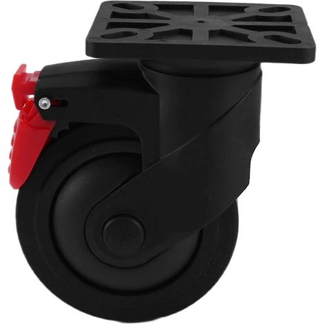 Roulettes pivotantes silencieuses de 12,7 cm (5 pouces) avec frein pour établi, machine, équipement électrique, étagère, poubelle (1/5)