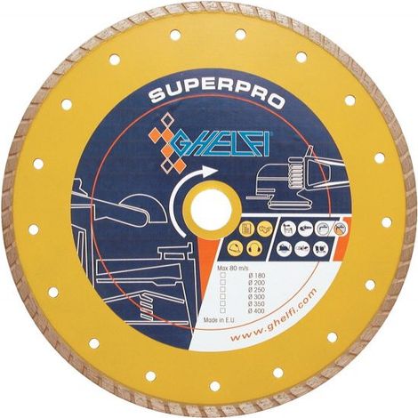GHELFI 4410 DISCO DIAMANTATO TURBO SUPERPRO DIAM. 230 mm FORO 22,5 Universale