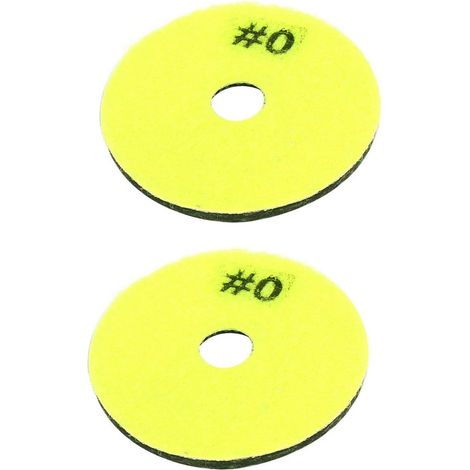 2pcs Couronne 10000 3-Zoll-Diamant-Nass-Polierscheibe pour Granitbetonmarmor