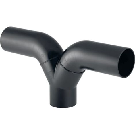 Geberit PE Derivación en pantalón 2 x 90° con tramos largos, 367.458.16.1