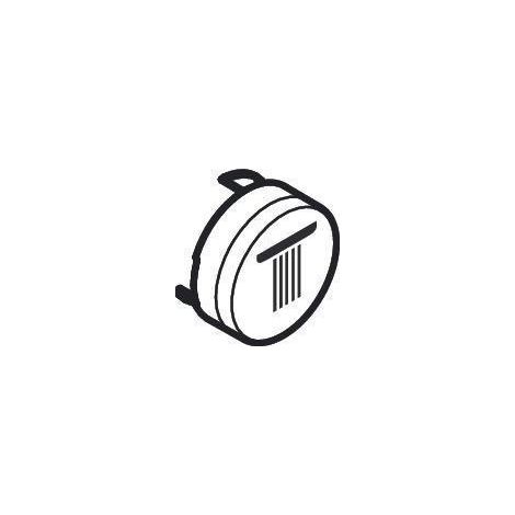 Symbole du bouton-poussoir pour la tête de douche pluie petite