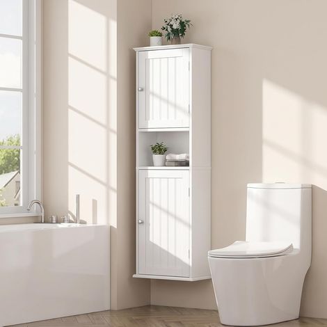 COSTWAY Meuble Salle de Bain Mural, 40 x 20 x 120 cm (1/3)