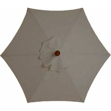 Housse De Remplacement Pour Parasol - 6 Côtes - 3M - Imperméable - Anti-UV - Tissu De Rechange 3M/9.8 Pieds - Kaki (1/5)
