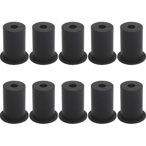 Kit Passe-Câble Starlink 10 Embouts Silicone Noir Étanche 25,4mm Protection Murale Intérieur Extérieur Anti-Poussière (1/5)