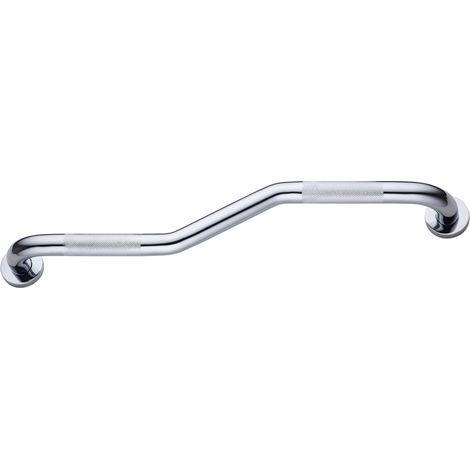 Asa seguridad en el baño antideslizante Zeta 50 cm AISI 304 Cromo (1/4)