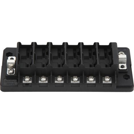 Boîte à fusibles à 6 voies avec disjoncteur et capuchon étanche pour la protection des circuits des véhicules et des navires (1/5)