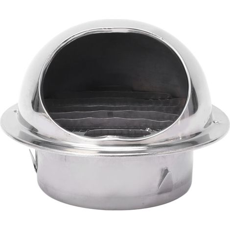 Capot de Ventilation Extérieur Inox Anti-Pluie Couvre-Vent pour Bouche d'Aération Accessoire 4 Pouces (1/5)