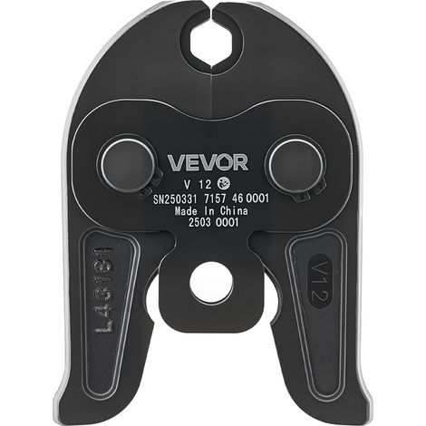 VEVOR Ganascia di Pressatura V12, Ganascia da 12 mm per Tubi in Acciaio Inossidabile a V Attrezzatura per Crimpatura in Acciaio Cementato Compatibili con Utensili di Pressatura Standard