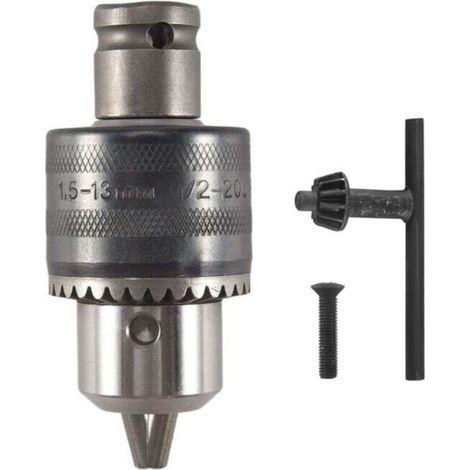 Adattatore per mandrino da trapano da 1,5 a 13 mm (1/2 pollice) per avvitatore a impulsi per trapani elettrici (1/4)