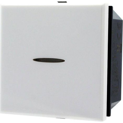 TrAdE Shop Traesio - Deviatore 1p Assiale 2m 16a Unipolare Bianco Compatibile Bticino Axolute - (1/2)